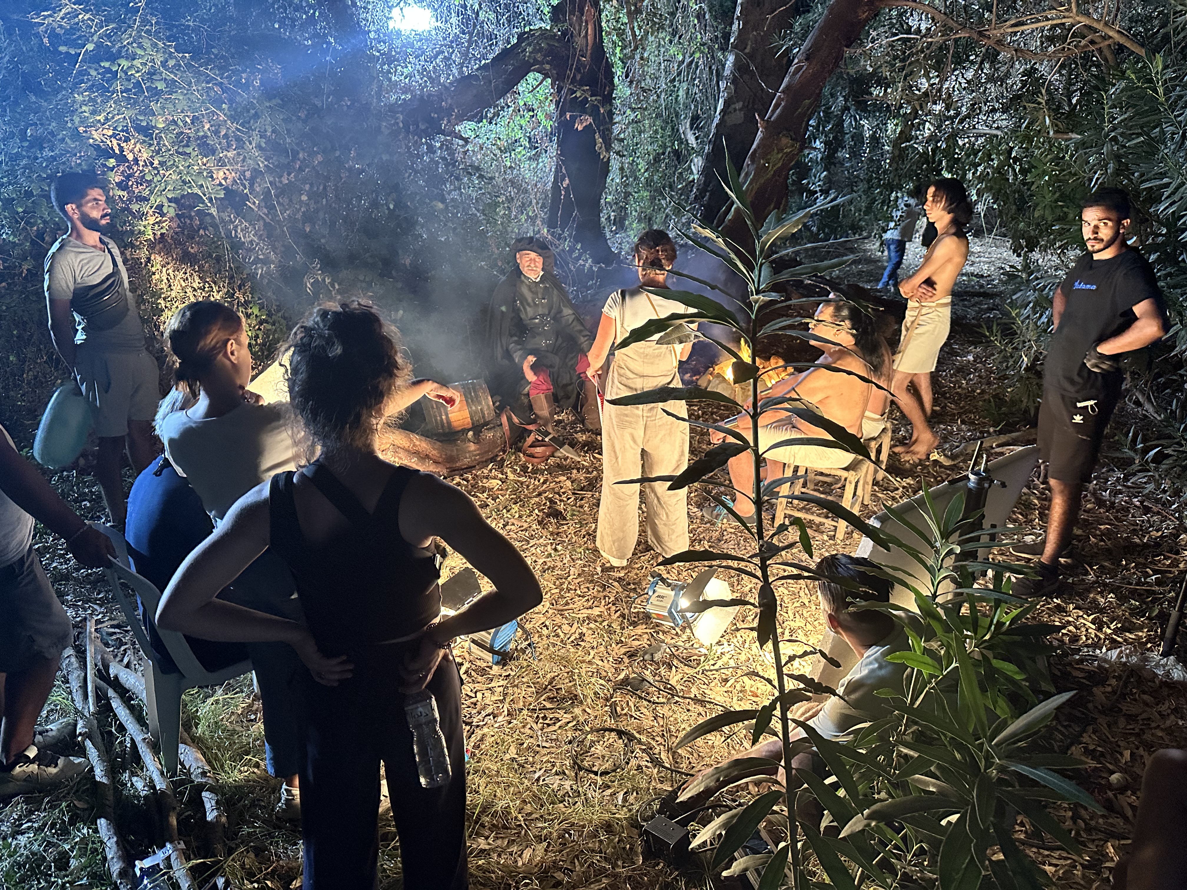 Équipe de tournage professionnelle